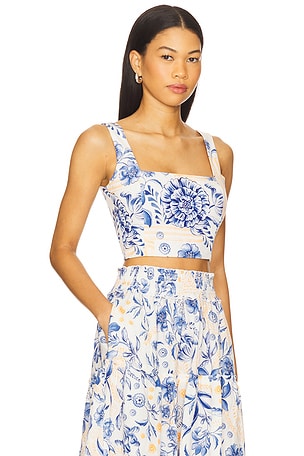 Agua Bendita Kosia Crop Top in White