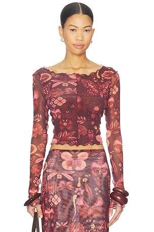 Liana Crop Top Agua Bendita