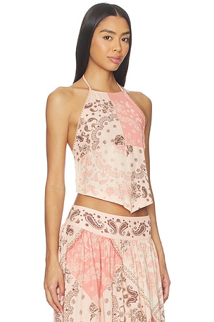 Agua Bendita x REVOLVE X Revolve Vall Crop Top in Pink
