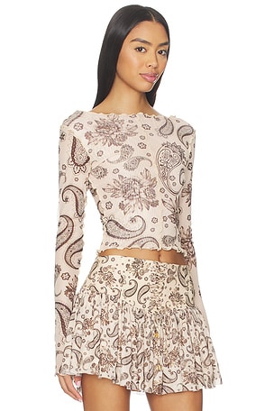 Agua Bendita x REVOLVE Liana Crop Top in Cream