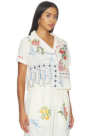 Agua Bendita Vittoria Basket Top in Multicolor