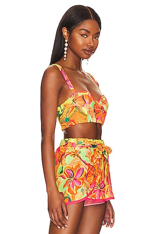 Agua Bendita x REVOLVE Pasiflora Top in Orange