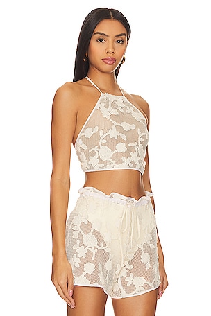 Agua Bendita x REVOLVE Spritz Halter Top in Ivory