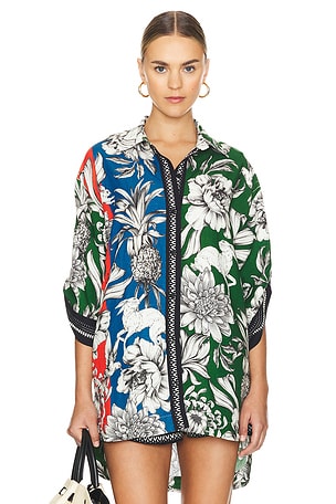 Agua Bendita Chrissy Top in Multicolor. Size M. Also