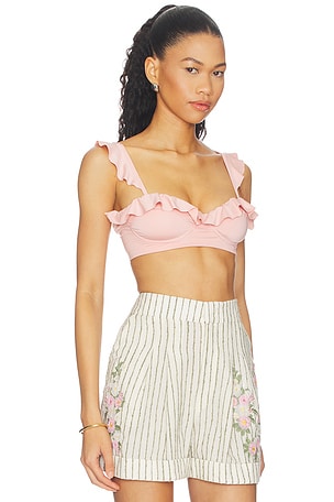 Agua Bendita Margot Bikini Top in Pink
