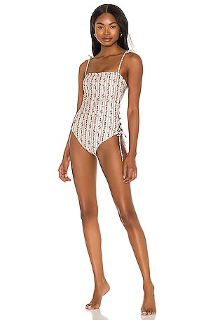 Sandy Papier Embroidered One Piece Agua Bendita