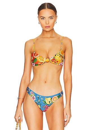 x REVOLVE Lucille Bandeau Bikini Top Agua Bendita