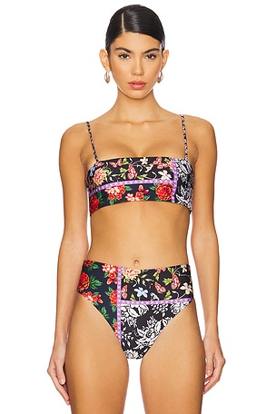 x REVOLVE Brietta Reversible Bikini Top Agua Bendita