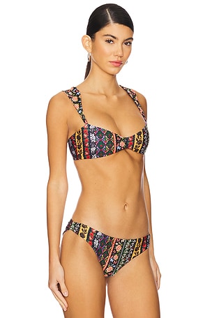 Agua Bendita x REVOLVE Malory Bikini Top in Black