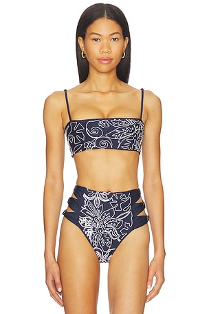 Brietta Batik Bikini Top Agua Bendita