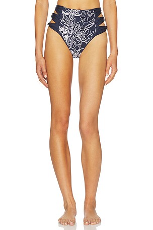 Willa Batik Highwaist Bikini Bottom Agua Bendita