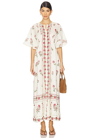 Gesto Quebrada Maxi Dress Agua by Agua Bendita