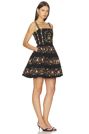 Agua by Agua Bendita Lima Mini Dress in Black