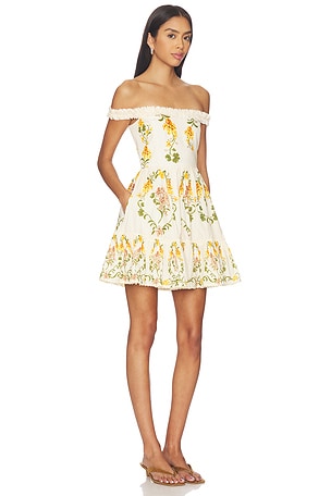 Agua by Agua Bendita Boreal Mini Dress in Ivory