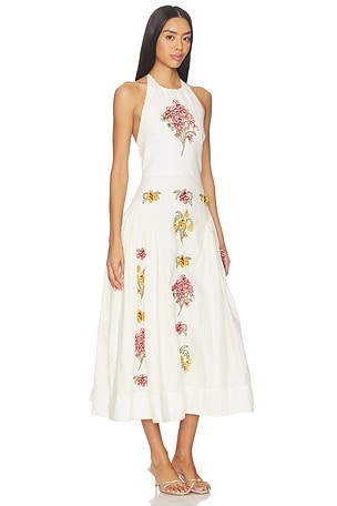Agua by Agua Bendita Balsa Midi Dress in White