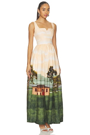 Agua by agua bendita vestido jaspe paraiso en color durazno