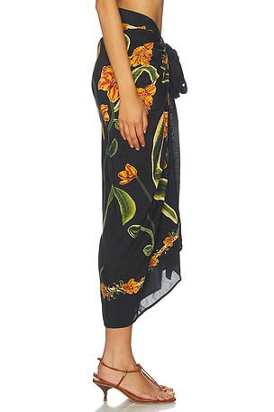 Agua by Agua Bendita Lavanda Cordillera Pareo in Black