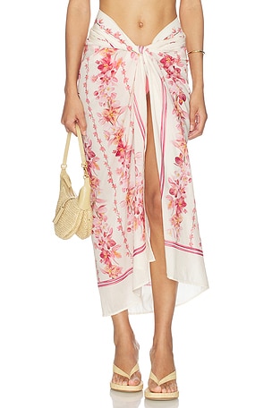 Lavanda Paro Midi Skirt Agua by Agua Bendita