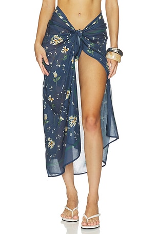 Lavanda Pareo Midi Skirt Agua by Agua Bendita