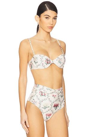 Agua by Agua Bendita Magdalena Bikini Top in Cream