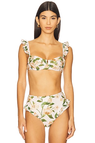 Kiwi Bikini Top in Orquidea Agua by Agua Bendita