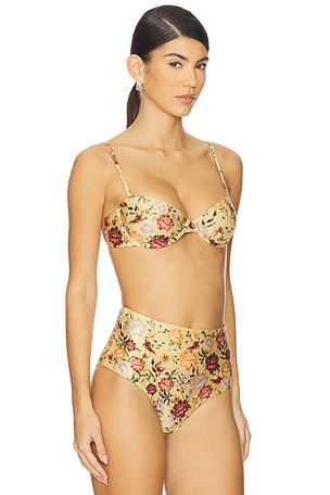 Agua by Agua Bendita Magdalena Paramo Bikini Top in Multicolor. Size XS. Also