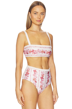 Agua by Agua Bendita Olmo Bikini Top in Cream