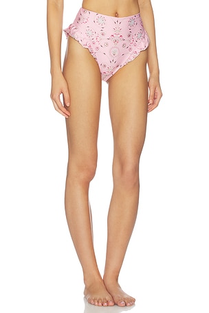 Agua by Agua Bendita Jengibre Bikini Bottom in Pink