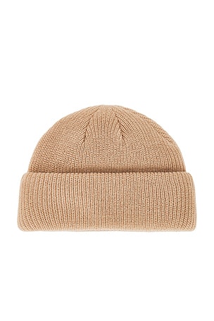 Autumn Headwear Double Roll Beanie in Nude