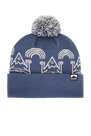 Mindful Mountain Pom Beanie Autumn Headwear