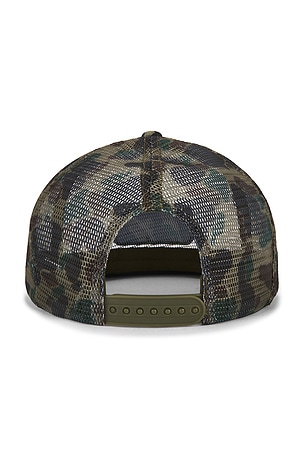 Autumn Headwear Camo Trucker Cap in Green