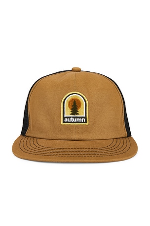 Twill 6 Panel Trucker Cap Autumn Headwear