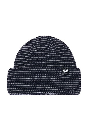 Stripe Double Roll Beanie Autumn Headwear