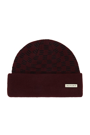 Squared Fleece Lined Beanie Autumn Headwear