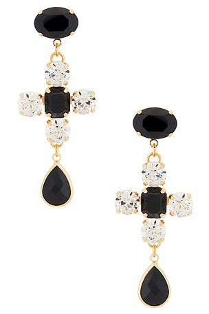 Cross & Drop Pendant Earrings Anton Heunis