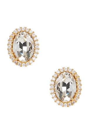 Omega Clasp Oval Stud Earrings Anton Heunis