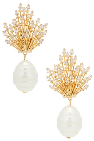 Omega Clasp Sun Ray, Pearl Pendant Anton Heunis