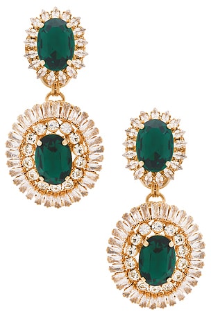 Omega Clasp Oval Disc Chandeliers Drop Earrings Anton Heunis