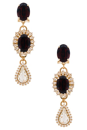 Omega Clasp Double Drop Chandelier Drop Earrings Anton Heunis