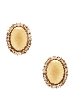 Clasp Oval Stud Earrings Anton Heunis