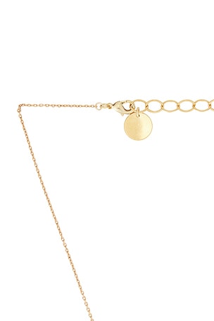Anton Heunis Oval Pendant Necklace in Metallic Gold