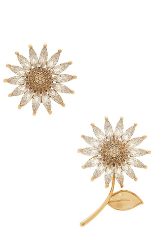 Asymmetric Daisy Earrings Anton Heunis