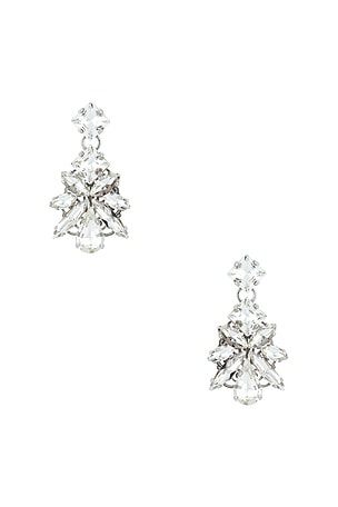 Pixel Post With Leaves Pendant Earrings Anton Heunis