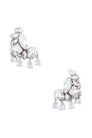 Omega Clasp Pixel & Tears Pendant Earrings Anton Heunis
