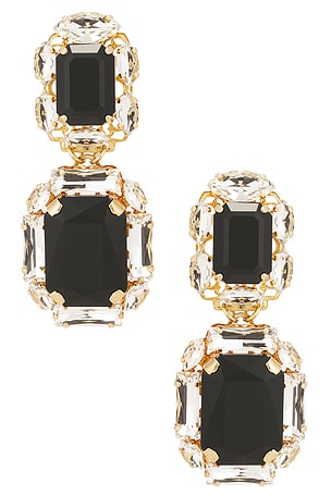 Omega Clasp Double Square Earrings Anton Heunis