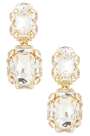 Omega Clasp Double Square Earrings Anton Heunis