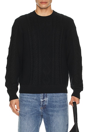 Andre Cable Knit Sweater Asher
