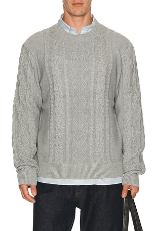 Andre Cable Knit Sweater Asher