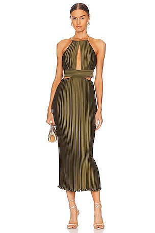 House of Harlow 1960 x REVOLVE Milo Dress in Green Pinstripe REVOLVE