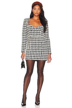 ASSIGNMENT Blair Mini Dress in Black & White | REVOLVE